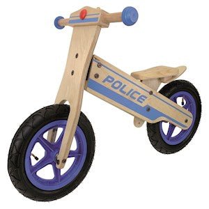 Anlen Police 12 Wooden Balance/Running Bike - Upzy.com