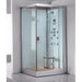 Ariel Platinum DZ960F8 In-Home Walk-In Rectangular Steam Shower 39" x 35" x 89" - Upzy.com