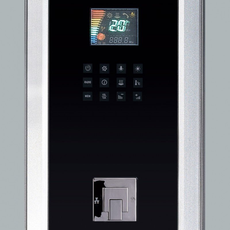 Ariel Platinum DZ963F8 In-Home Corner Steam Shower 39" x 39" x 89" - Upzy.com