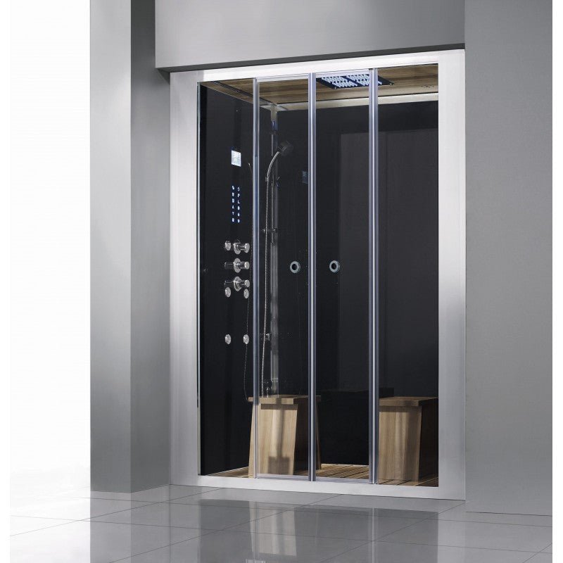 Athena WS-112 In-Home Walk-In 2 Person Sliding Door Steam Shower - Upzy.com