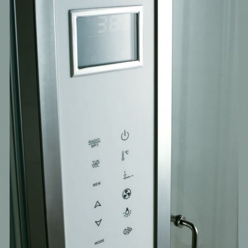 Athena WS-122 In-Home Walk-In Spacious Luxury Steam Shower 59" x 59" x 89" - Upzy.com