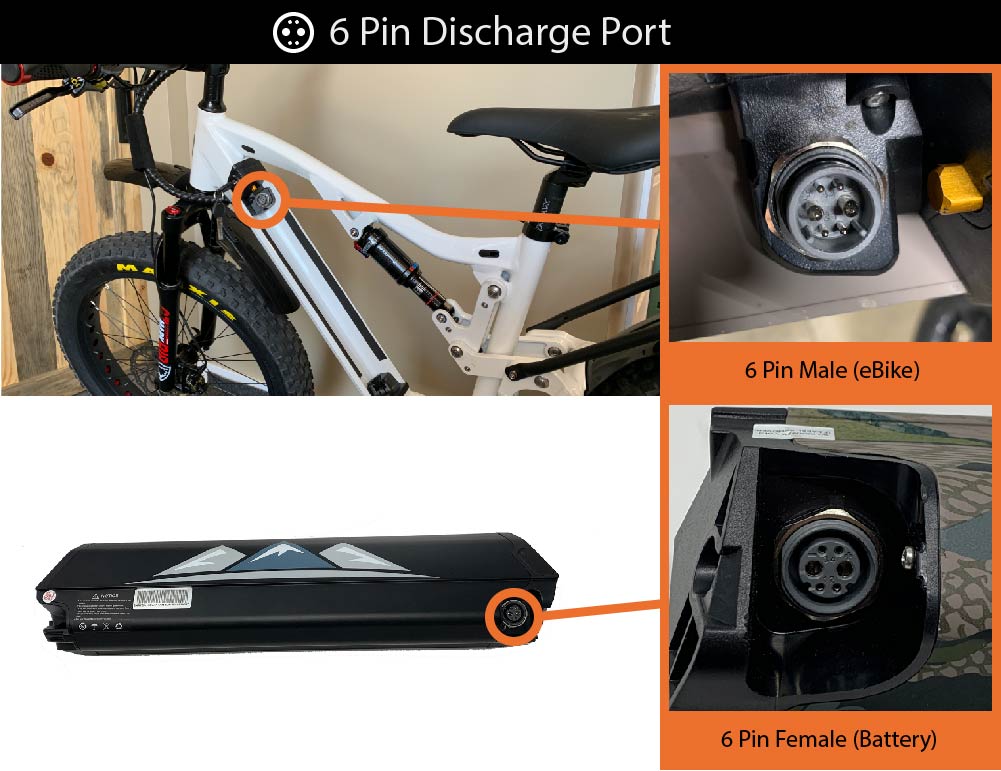 Bakcou 48V Lithium Ion Electric Bike Battery *Matte Black Only - Upzy.com