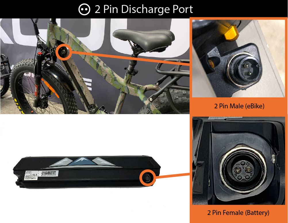 Bakcou 48V Lithium Ion Electric Bike Battery *Matte Black Only - Upzy.com