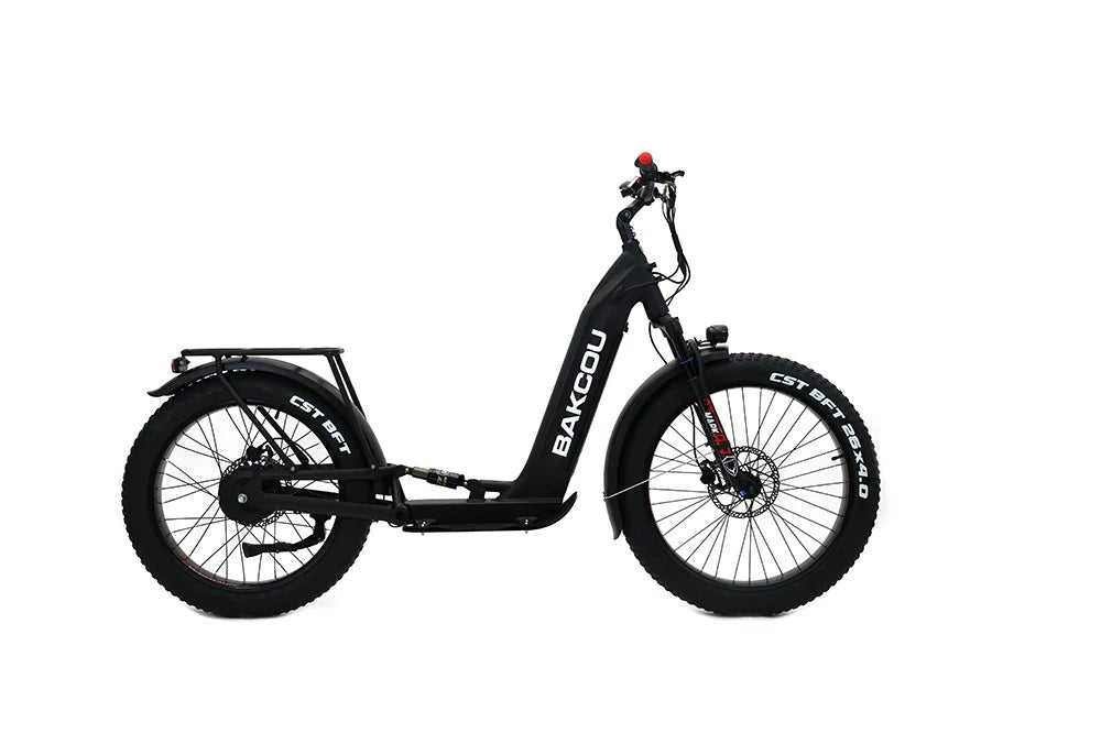 Bakcou Grizzly 1000W 48V 21Ah Full Suspension Fat Tire Electric Scoote —