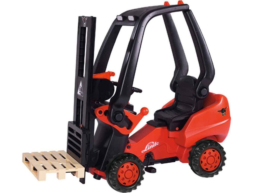 Big Linde Forklift Pedal Powered Kids Construction Vehicle Toy - Upzy.com