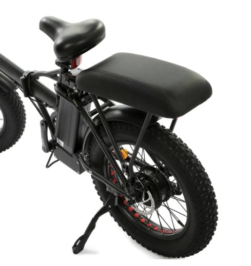 Ecotric BA-003 Passenger Cushion Saddle Seat for Folding E-Bikes - Upzy.com