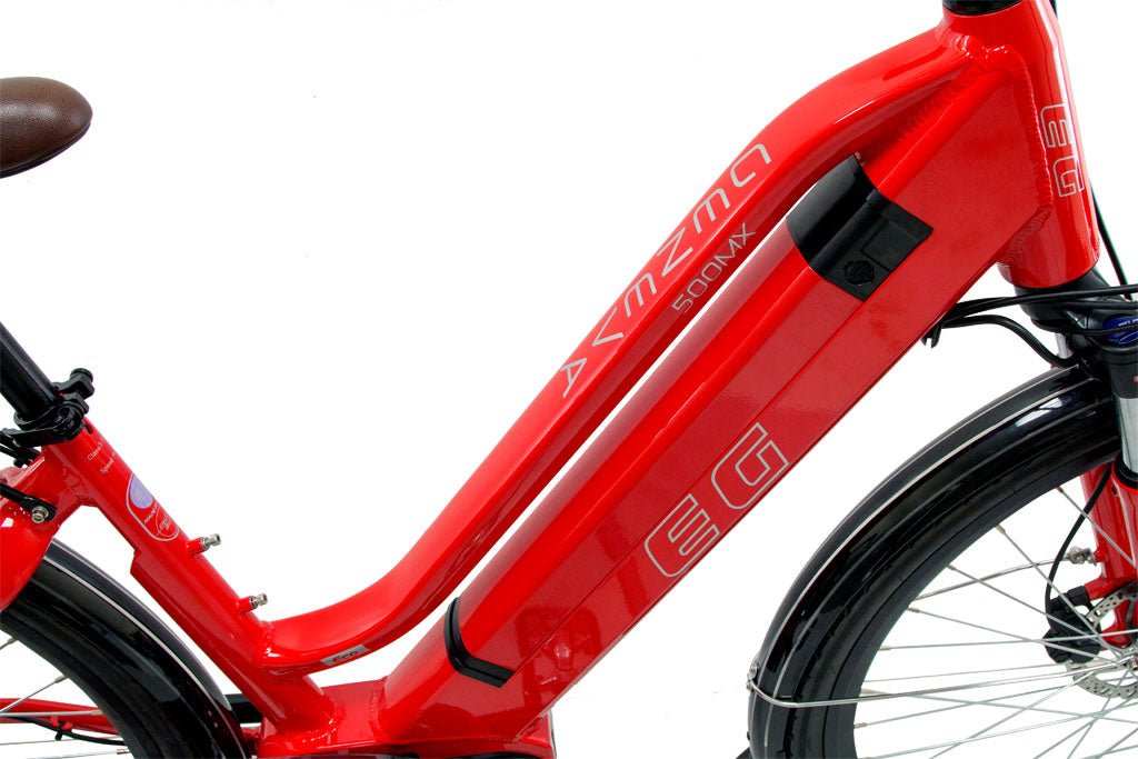 EG Bike Geneva 500MX 48V 14Ah Mid Drive Step-Thru Electric Bike - Upzy.com