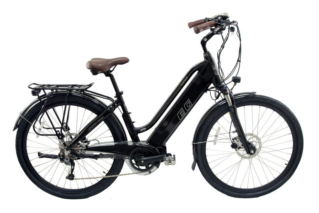 EG Bike Geneva 500MX 48V 14Ah Mid Drive Step-Thru Electric Bike - Upzy.com