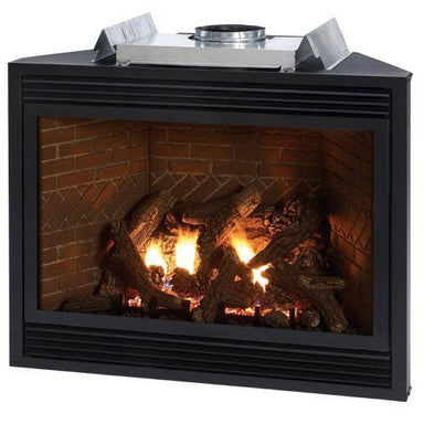 Empire 36" Tahoe LUXURY DVX36FP Direct Vent Fireplace, Accent Lighting & Blower - Upzy.com