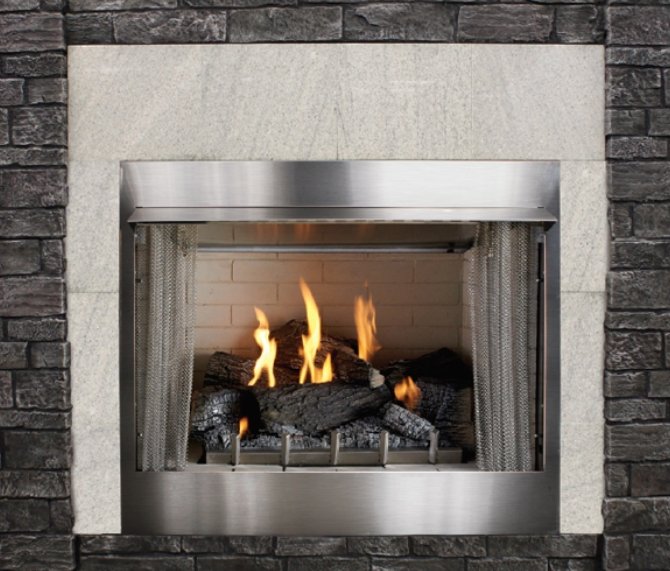 Empire 42" OP42FB2MF Carol Rose Coastal Premium Vent Free Outdoor Gas Firebox - Upzy.com