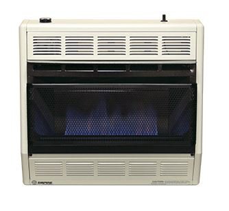Empire BF30WLP Blue Flame Thermostat Vent-Free 30,000 BTU Liquid Propane Heater - Upzy.com