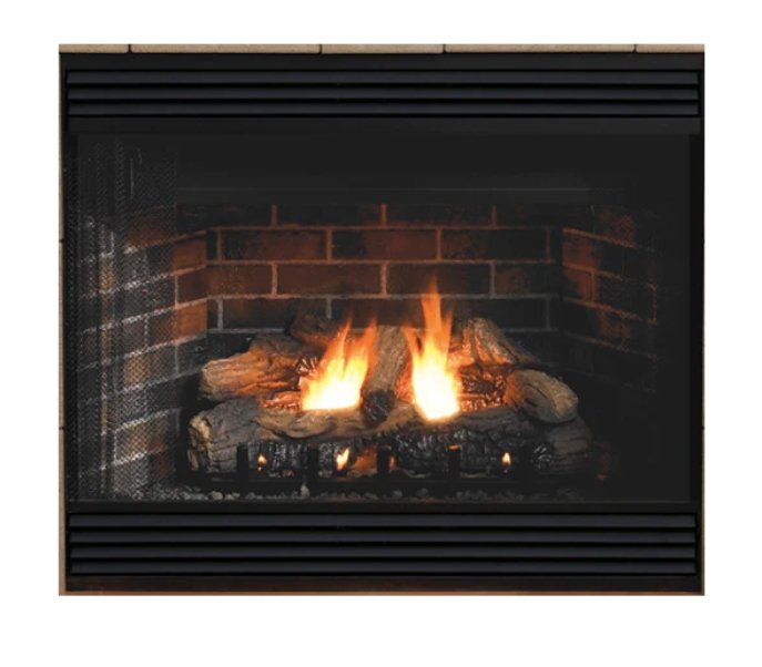 Empire BVD36FP 36" Keystone Deluxe B-Vent 25,000 BTUs Gas Fireplace - Upzy.com