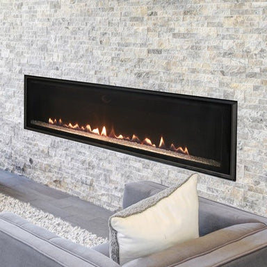 Empire LOFT 46" DVL46BP Linear Direct Vent Gas Fireplace, Clear Crushed Glass - Upzy.com