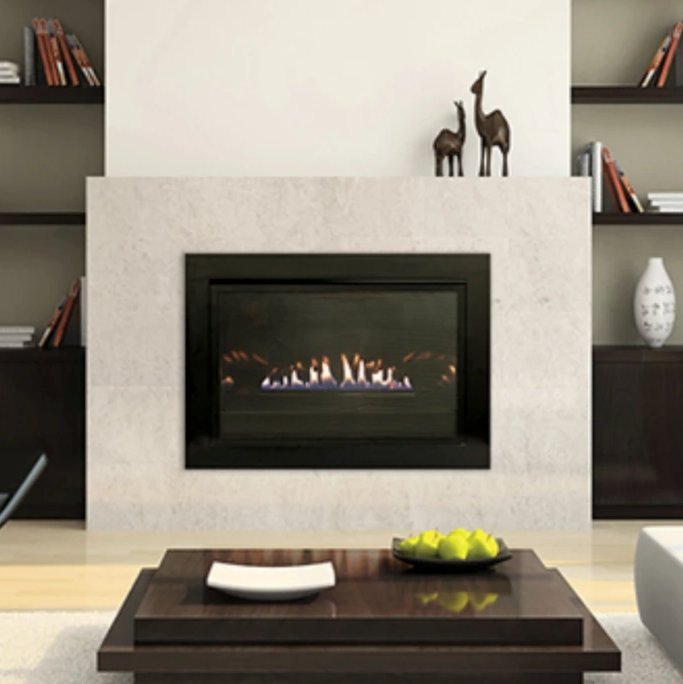 Empire LOFT VFLC28 Medium Vent-Free Fireplace Insert Black Reflective Liner - Upzy.com