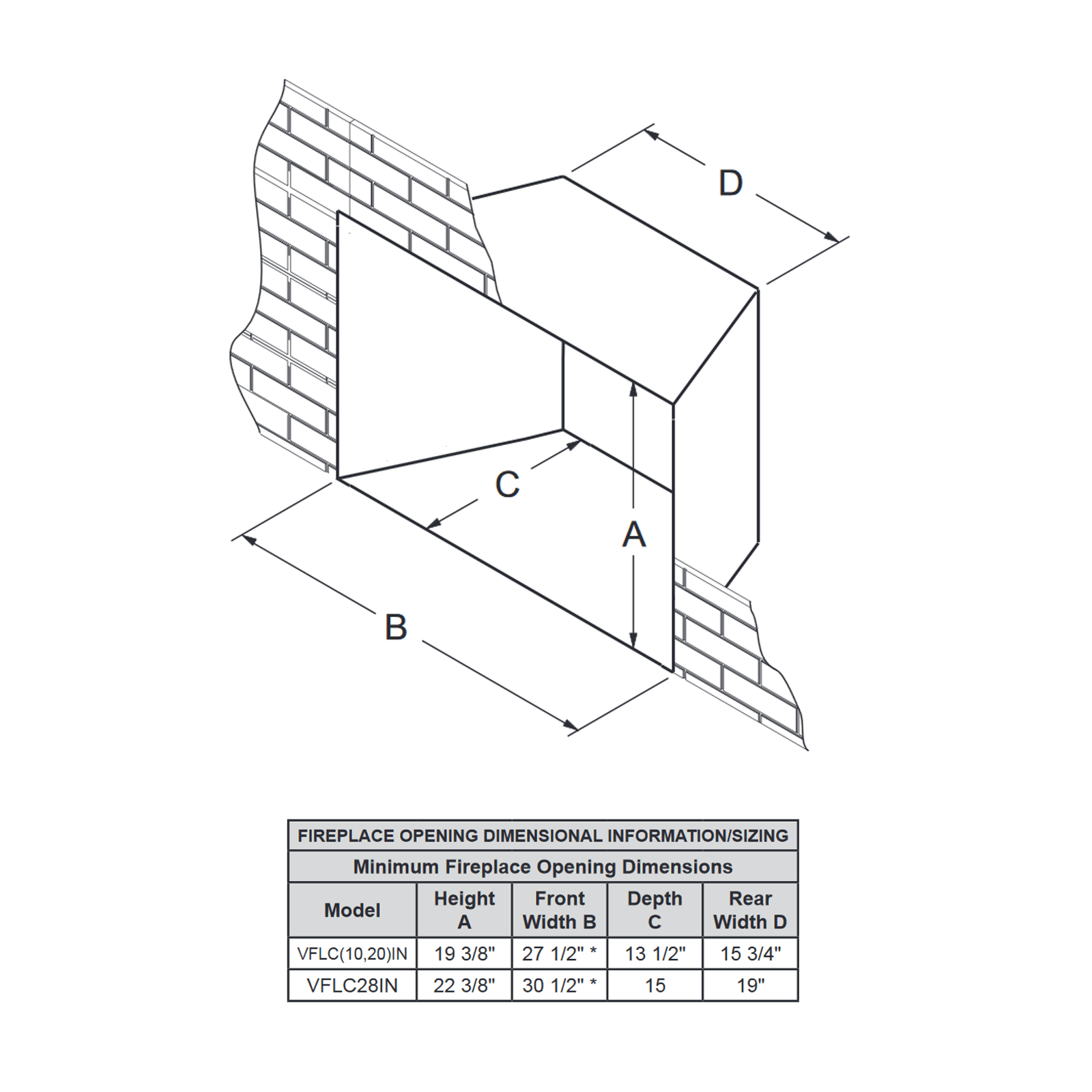Empire LOFT VFLC28 Medium Vent-Free Fireplace Insert Black Reflective Liner - Upzy.com