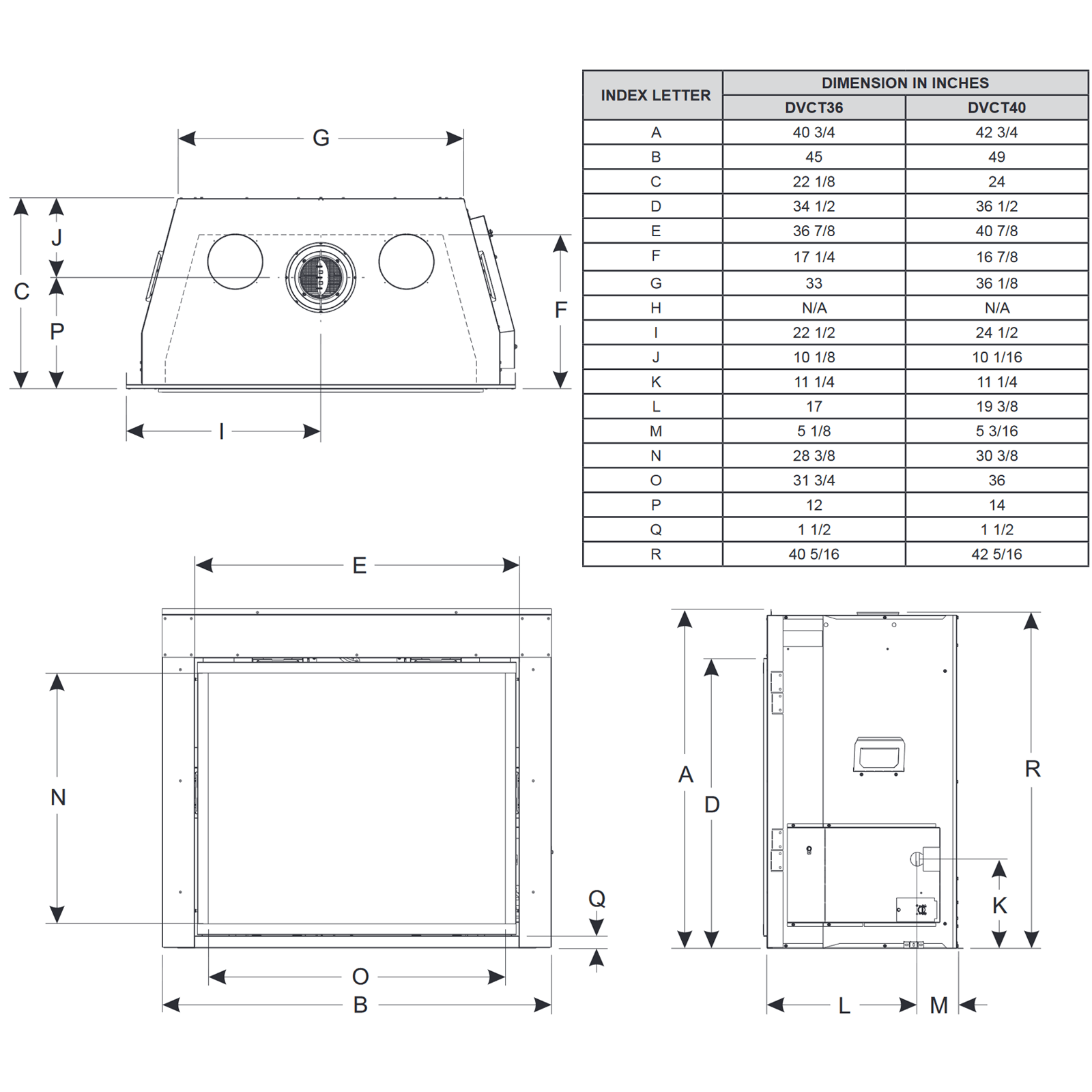 Empire Rushmore DVCT40CBP 40" Clean Face Direct-Vent Gas Fireplace - Upzy.com