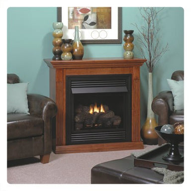 Empire Vail 26" VFD26 Vent-Free Gas Fireplace Mantel Combination - Upzy.com