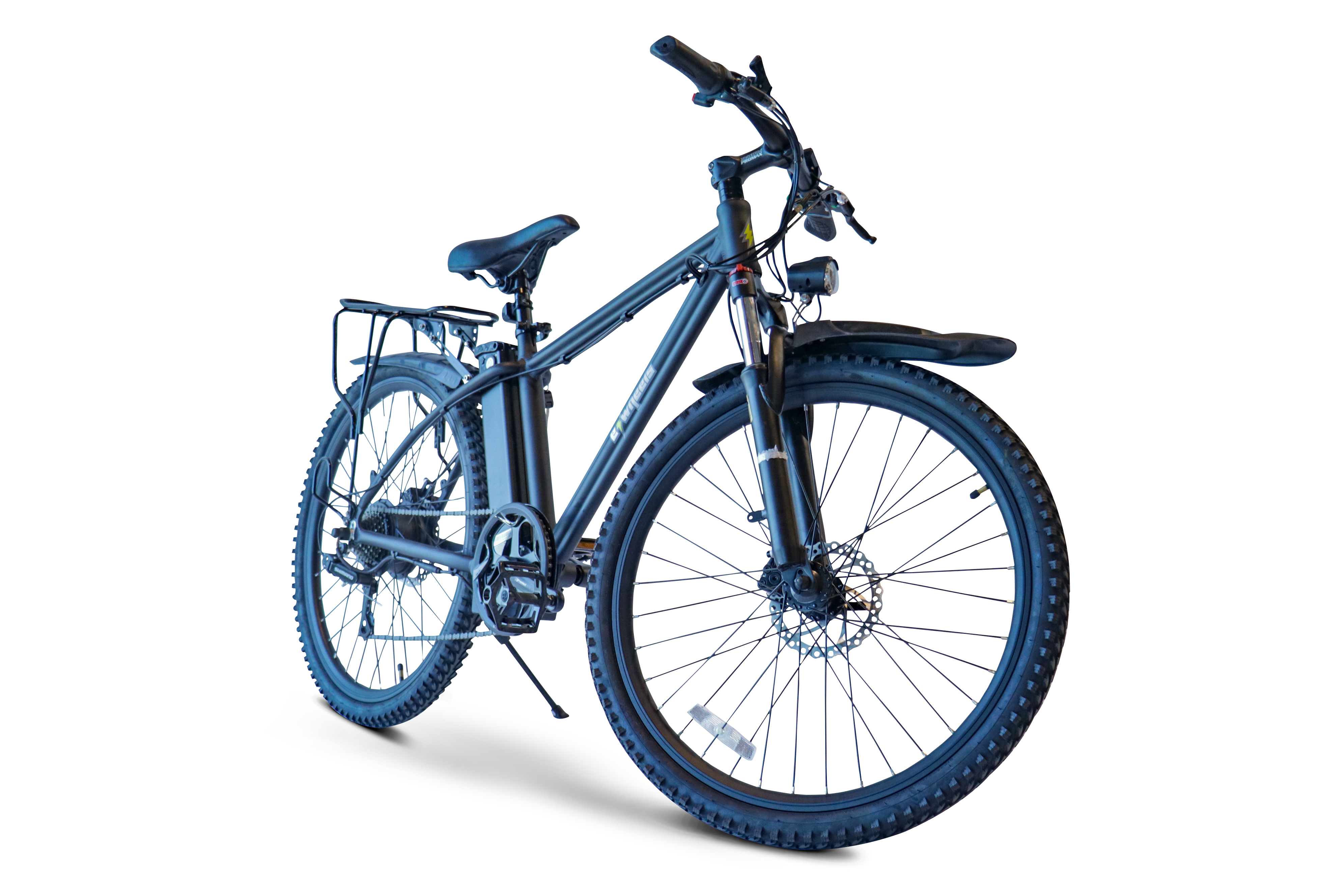 2024 EWheels EW-RUGGED 350W 36V Front Suspension 7 Speed Electric Mountain Bike