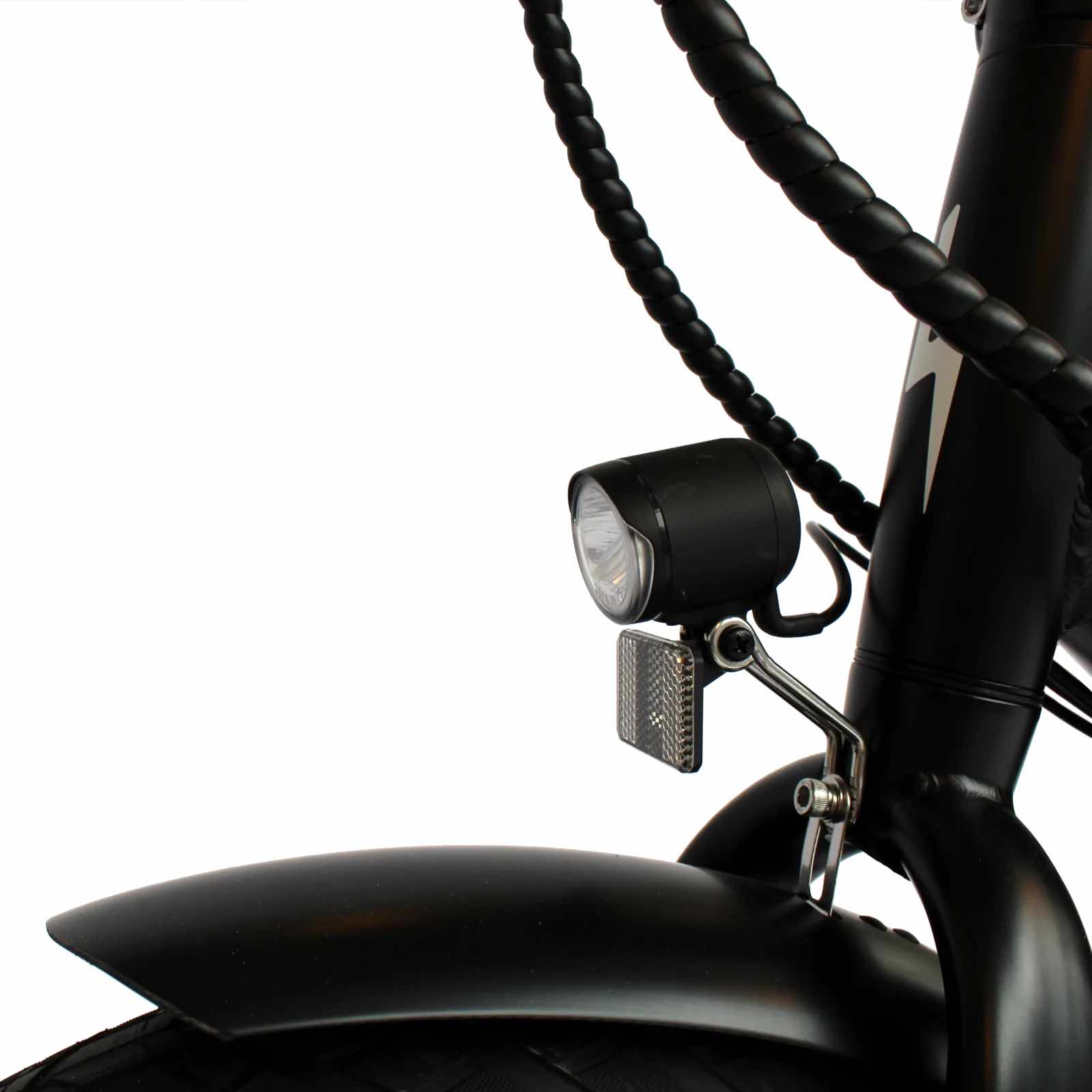 2025 Gio LIGHTNING 500W 48V 8 Speed Folding Fat Tire Electric Bike, Rear Rack