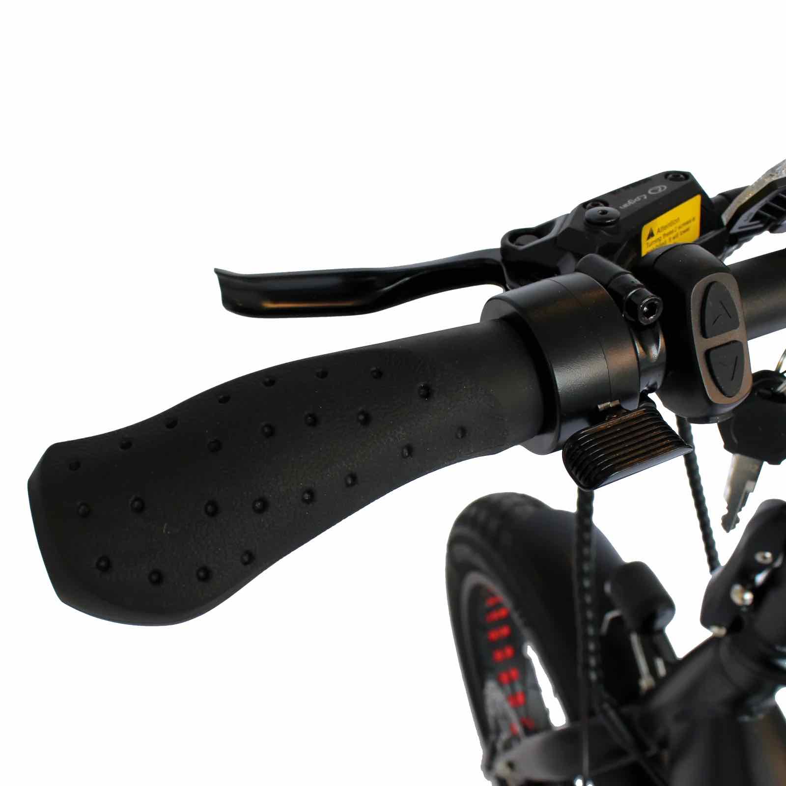 2025 Gio LIGHTNING 500W 48V 8 Speed Folding Fat Tire Electric Bike, Rear Rack