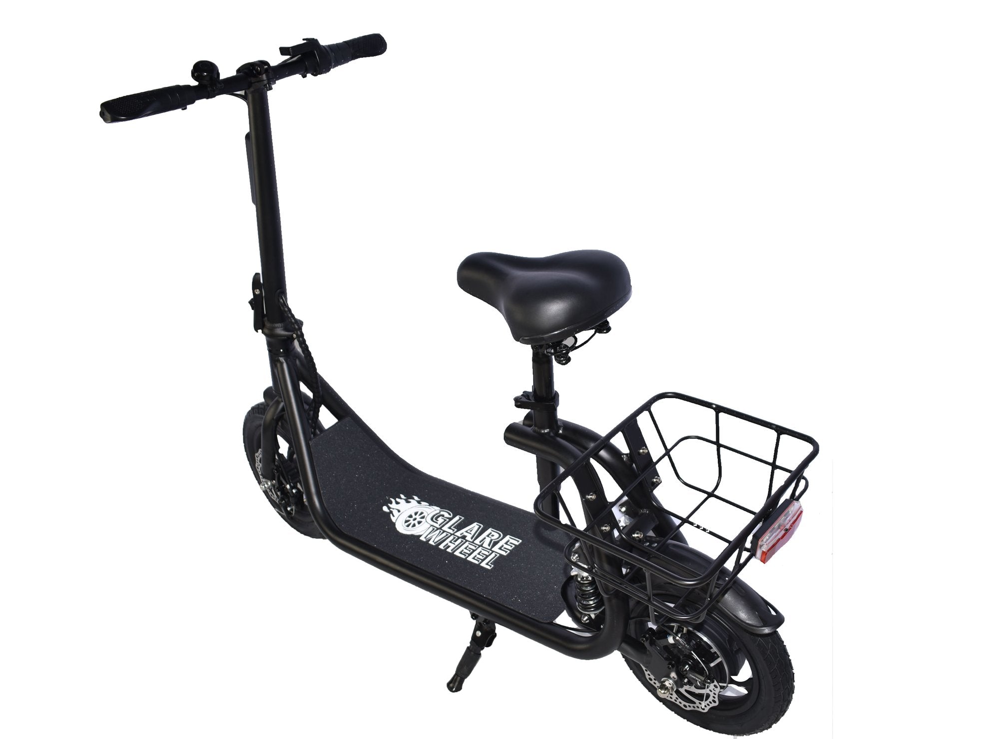 GlareWheel EB-C1PRO 350W 36V Suspension Folding Electric Scooter Pre-Assembled - Upzy.com