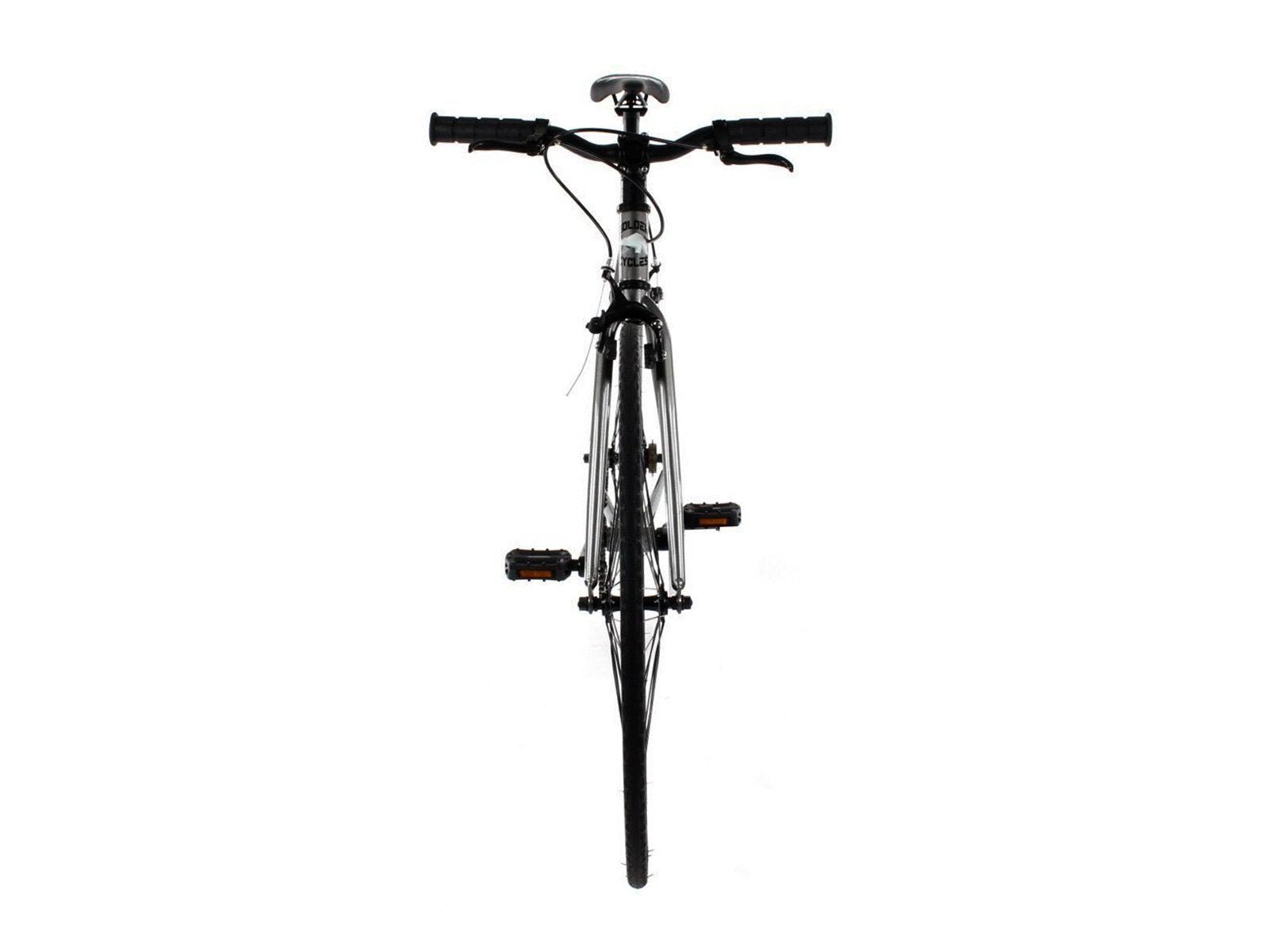 Golden Cycles Asphalt Fixie Single Speed City Bike, Gunmetal Grey/Black, GC-ASP - Upzy.com