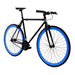 Golden Cycles MAGIC Fixie Single Speed City Bike, Black/Blue - Upzy.com