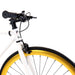 Golden Cycles Pharaoh Fixie Single Speed City Bike, White/Gold, GC-PHRO - Upzy.com