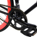 Golden Cycles Viper Fixie Single Speed City Bike, Matte Black/Red, GC-VIP - Upzy.com