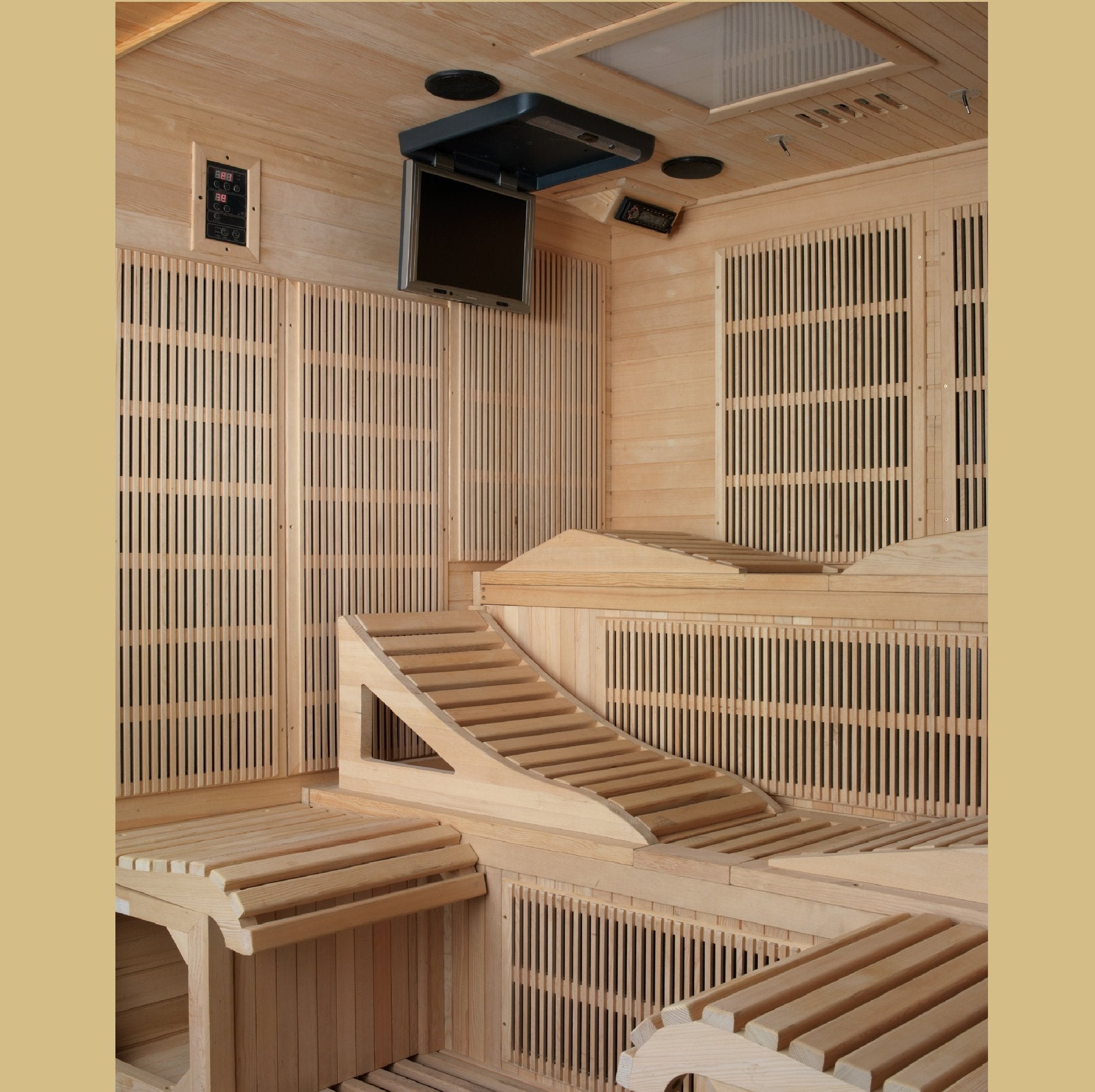 Golden Design Dynamic DYN-6996-01 HSF "MONACO" Ultra Low EMF 6 Person Far Infrared Sauna - Upzy.com