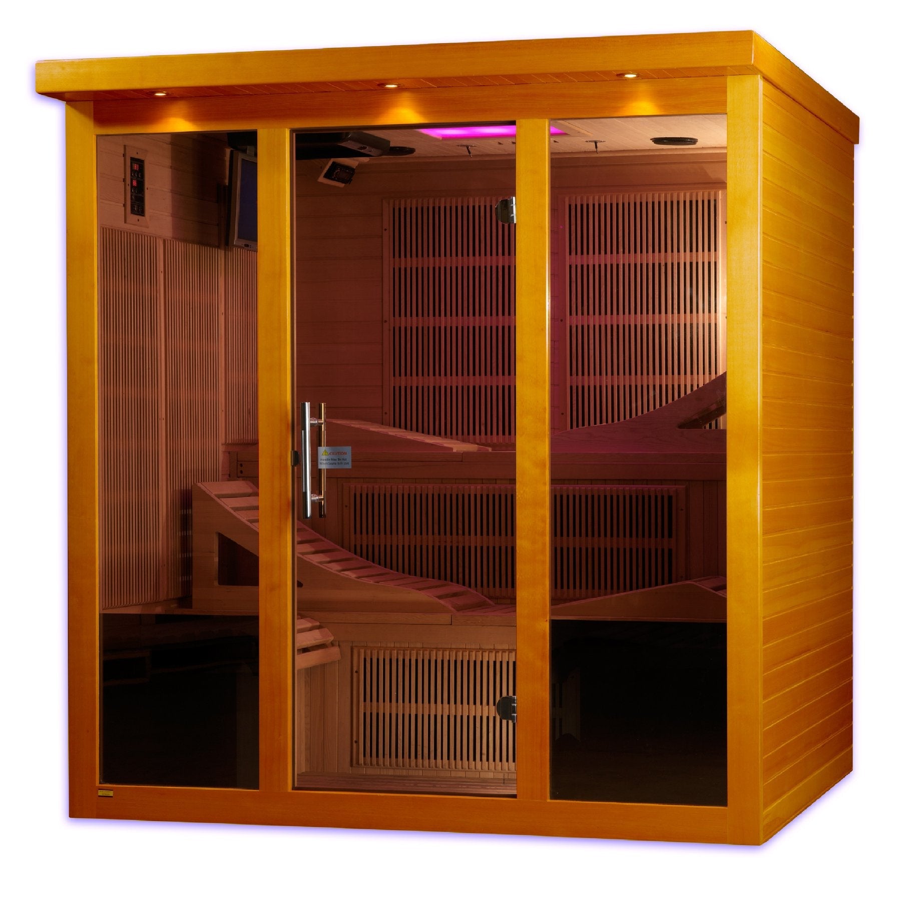 Golden Design Dynamic DYN-6996-01 HSF "MONACO" Ultra Low EMF 6 Person Far Infrared Sauna - Upzy.com