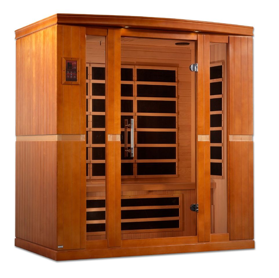 Golden Designs DYN-6440-01 "BERGAMO" Dynamic Low EMF 4 Person Infrared Sauna - Upzy.com