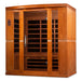 Golden Designs DYN-6440-01 "BERGAMO" Dynamic Low EMF 4 Person Infrared Sauna - Upzy.com