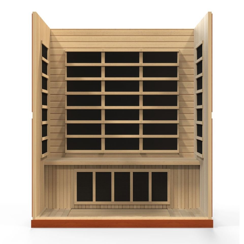 Golden Designs DYN-6440-01 "BERGAMO" Dynamic Low EMF 4 Person Infrared Sauna - Upzy.com