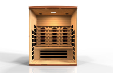 Golden Designs Dynamic DYN-6336-03 FS LUGANO FULL SPECTRUM 3 Person Near Zero EMF FAR Infrared Sauna - Upzy.com