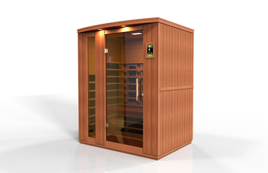 Golden Designs Dynamic DYN-6336-03 FS LUGANO FULL SPECTRUM 3 Person Near Zero EMF FAR Infrared Sauna - Upzy.com