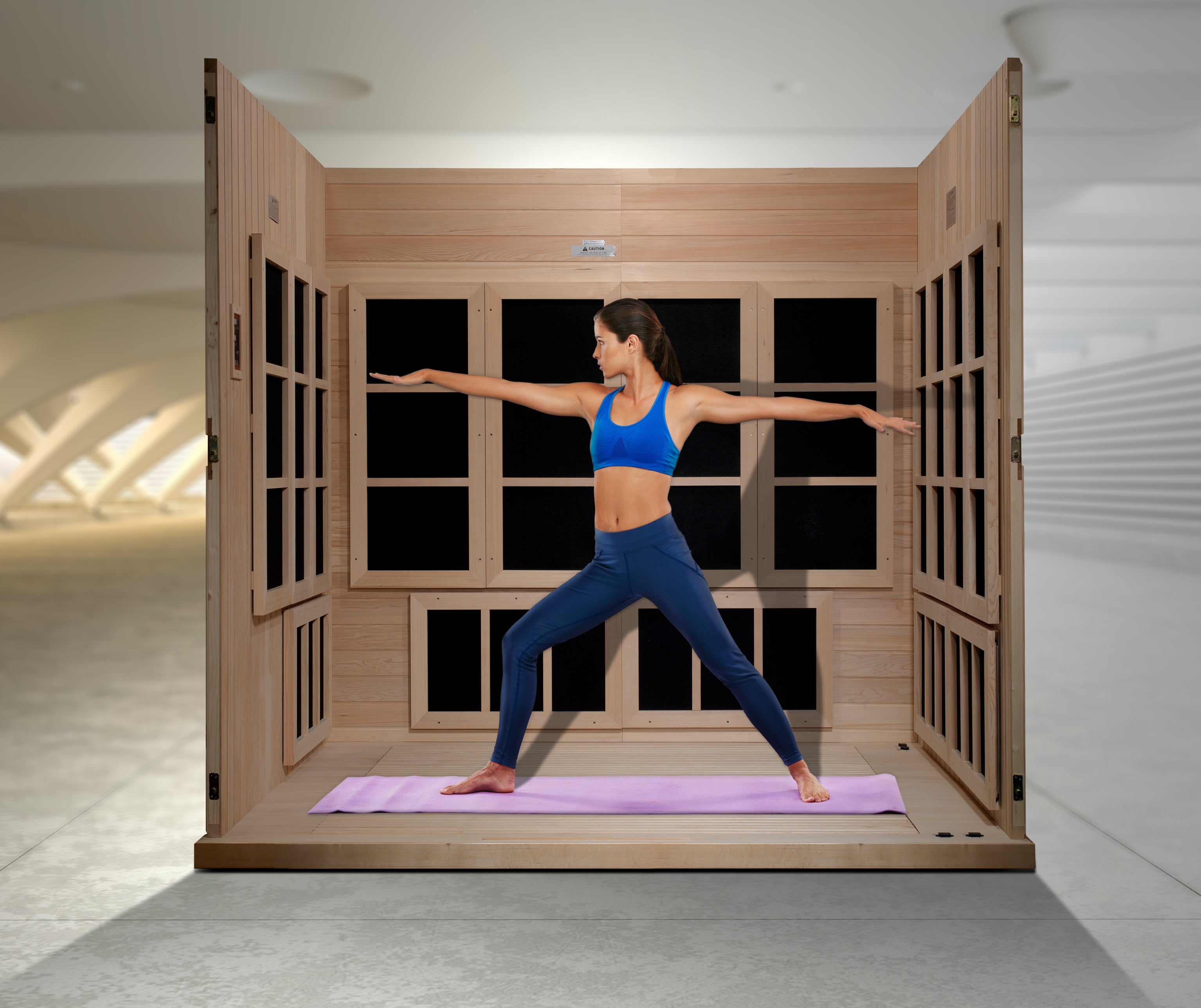 Golden Designs GDI-6880-01 CATALONIA Ultra Low EMF 8 Person Infrared Sauna - Upzy.com