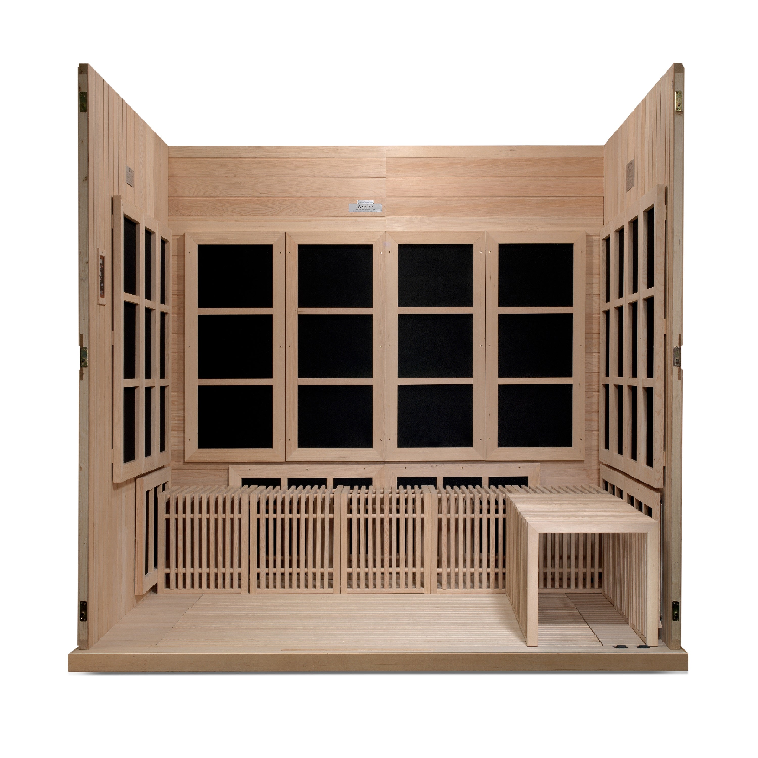 Golden Designs GDI-6880-01 CATALONIA Ultra Low EMF 8 Person Infrared Sauna - Upzy.com