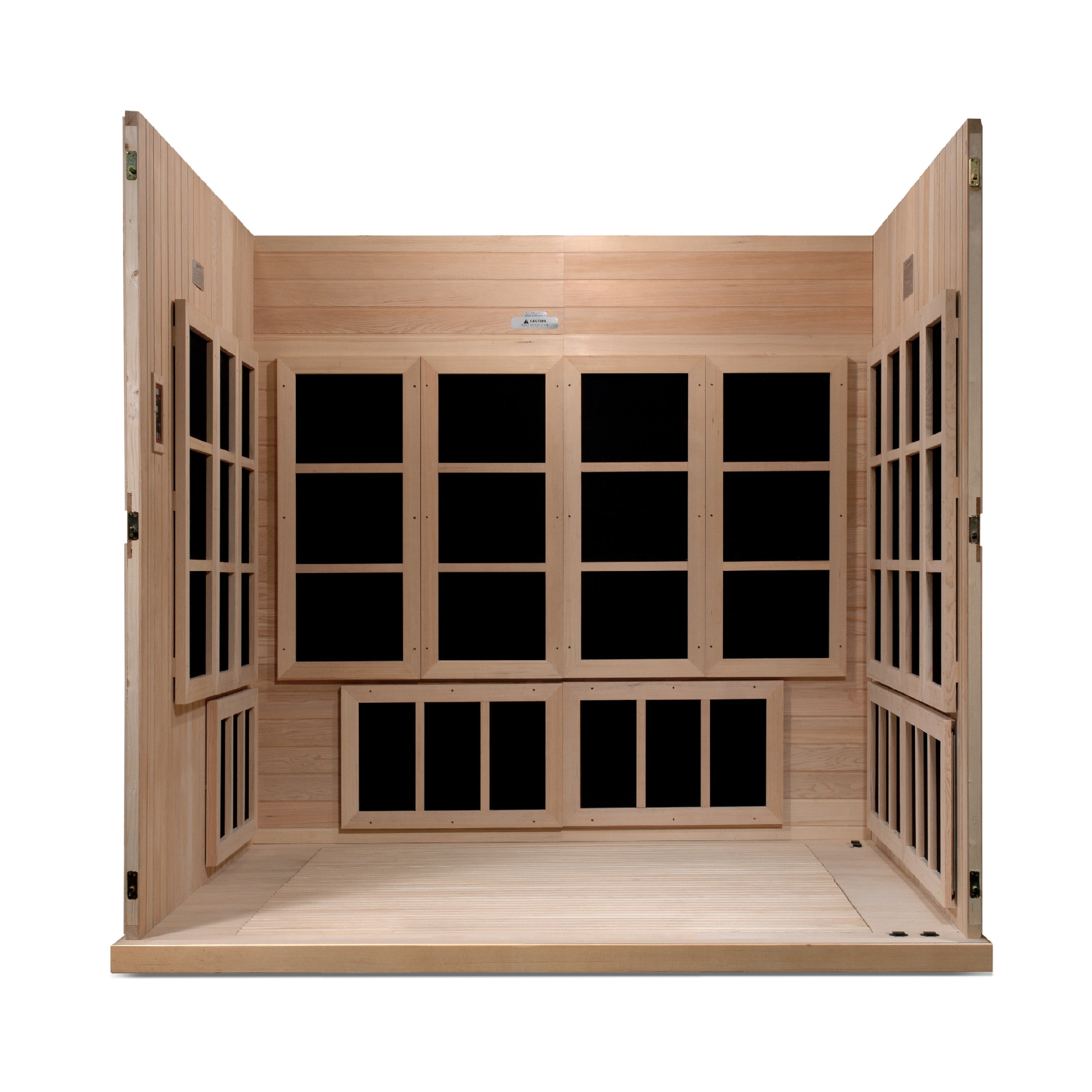Golden Designs GDI-6880-01 CATALONIA Ultra Low EMF 8 Person Infrared Sauna - Upzy.com