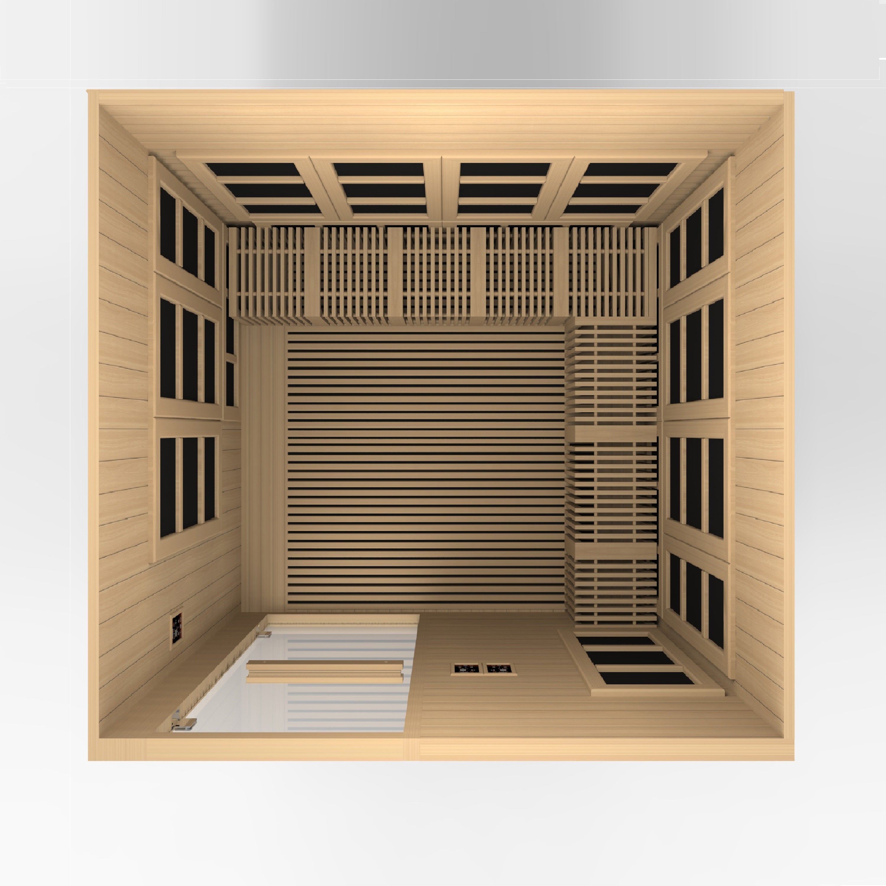 Golden Designs GDI-6880-01 CATALONIA Ultra Low EMF 8 Person Infrared Sauna - Upzy.com