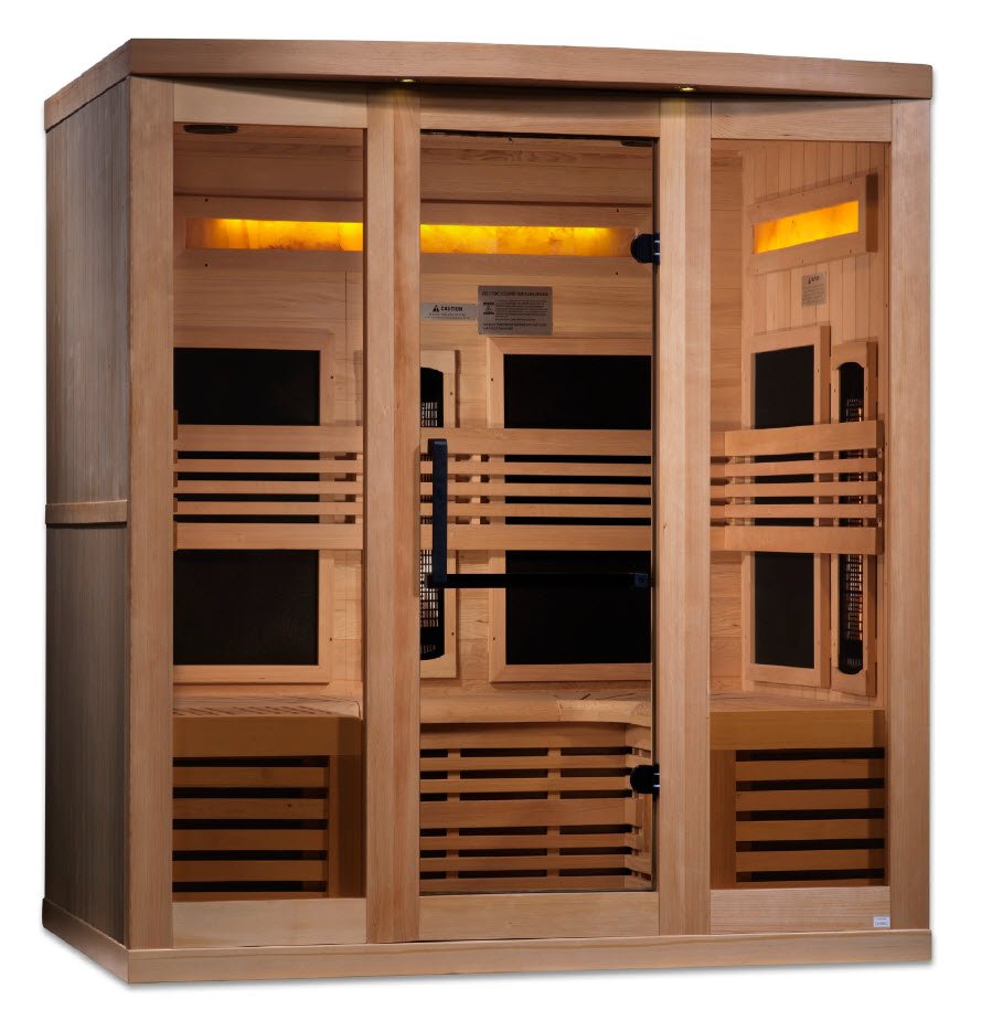 Golden Designs GDI-8260-01 Full Spectrum Himalayan Salt Bar 6 Person FAR Infrared Sauna