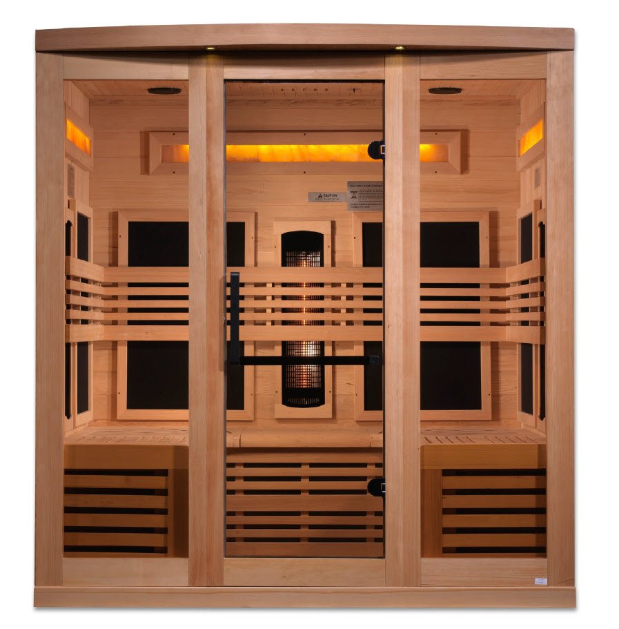 Golden Designs GDI-8260-01 Full Spectrum Himalayan Salt Bar 6 Person FAR Infrared Sauna