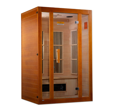 Golden Designs Maxxus MX-J206-02S ASPEN Low EMF 2 Person FAR Infrared Sauna, Canadian Hemlock - Upzy.com