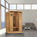 Golden Designs Maxxus MX-K206-01-ZF 2 Person Near Zero EMF FAR Infrared Sauna, Hemlock Wood - Upzy.com