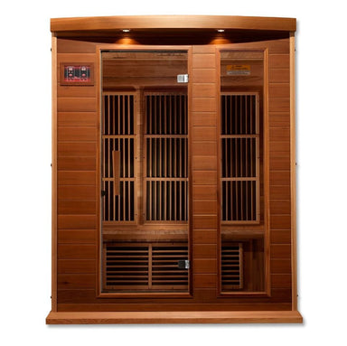 Golden Designs Maxxus MX-K306-01 CED RED CEDAR 3 Person FAR Infrared Sauna - Upzy.com