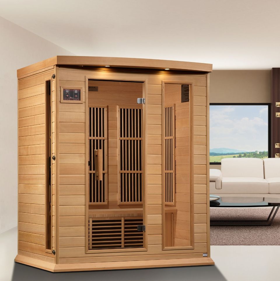 Golden Designs Maxxus MX-K306-01-ZF 3 Person Near Zero EMF FAR Infrared Sauna - Upzy.com
