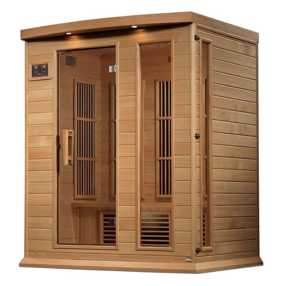 Golden Designs Maxxus MX-K306-01-ZF 3 Person Near Zero EMF FAR Infrared Sauna - Upzy.com