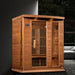Golden Designs Maxxus MX-K306-01-ZF-CED Avignon Edition 3 Per Near Zero EMF FAR Infrared Sauna, RED CEDAR - Upzy.com