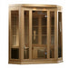 Golden Designs Maxxus MX-K356-01 Corner Low EMF 3 Person FAR Infrared Sauna, Canadian Hemlock - Upzy.com