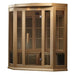 Golden Designs Maxxus MX-K356-01 Corner Low EMF 3 Person FAR Infrared Sauna, Canadian Hemlock - Upzy.com